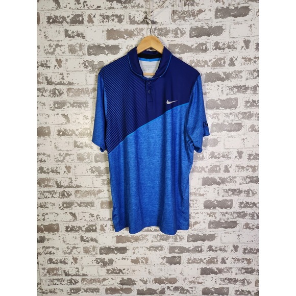 Nike Other - Nike Golf Polo Shirt Mens Large Blue Tour Performance‎ Moisture Wicking Stretch